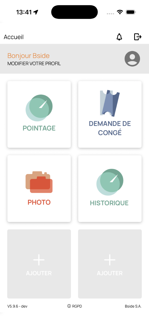 WAZAAP App - Ecran d'accueil
